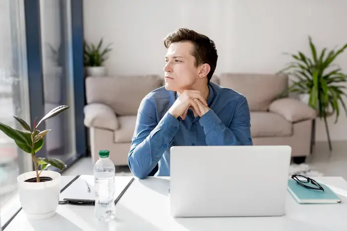 Man thinking how to bring in new business with SGS Alliance
