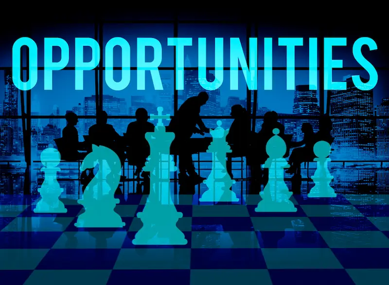 chess board with Opportunities written on it regarding appoinntment setting